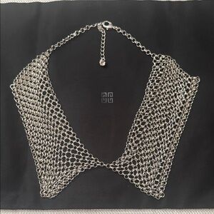 Silver Chain Collar Necklace
